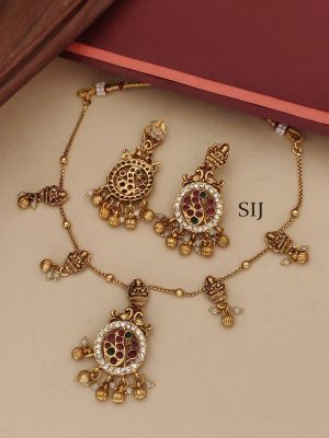 Multi Stone Lakshmi Necklace ABDIN02144