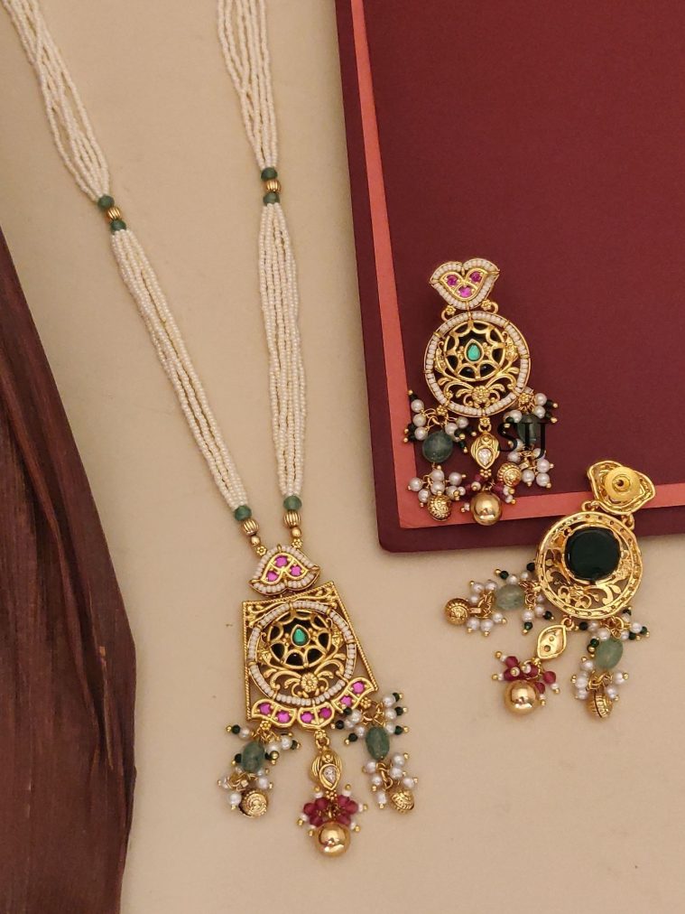 Stone Beaded Necklace ABDIN02149