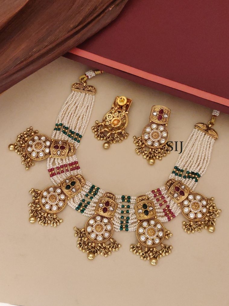 "Stone Beaded Necklace ABDIN02151 "