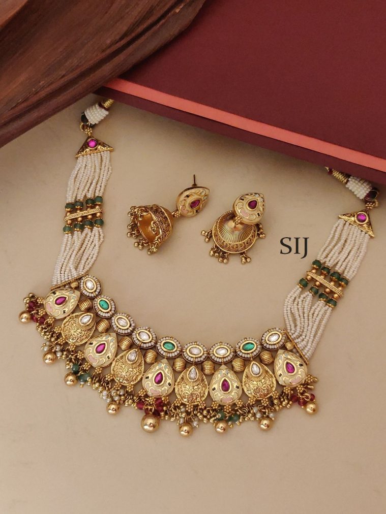 Stone Beaded Necklace ABDIN02152