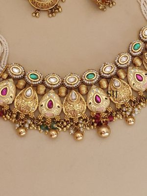 Stone Beaded Necklace ABDIN02152