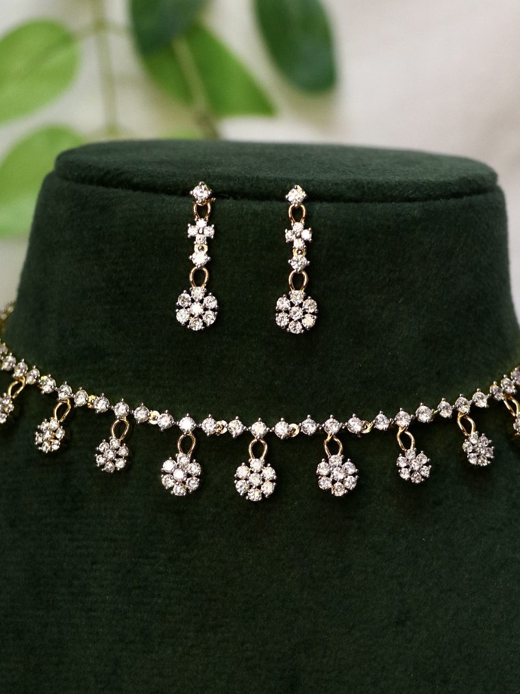 White Stone Necklace ACCIN02266