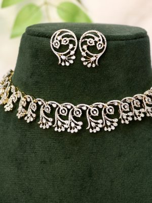 White Stone Necklace ACCIN02269