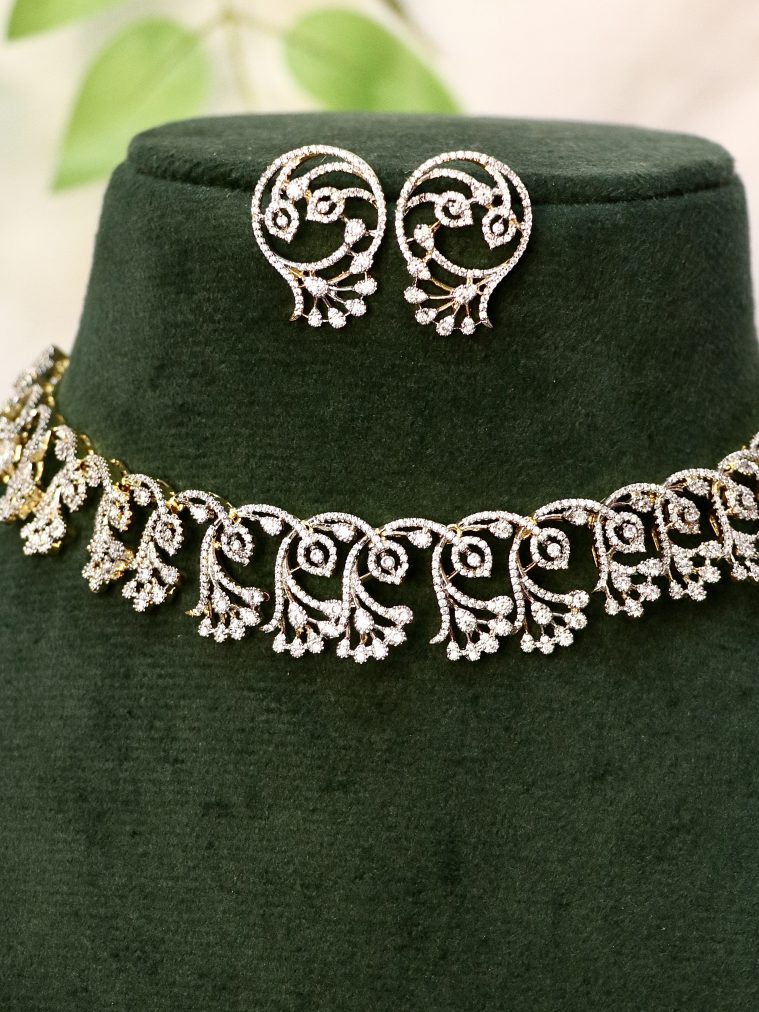 White Stone Necklace ACCIN02269