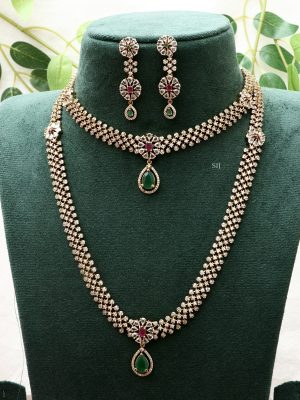 White Stone Bridal Combo Set ACCIJS02289