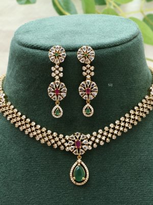 White Stone Bridal Combo Set ACCIJS02289
