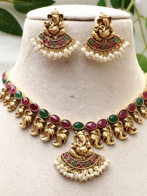 Vinayaka Antique Necklace ACCIN02293
