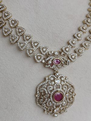 White Stone Necklace SPAIN02409