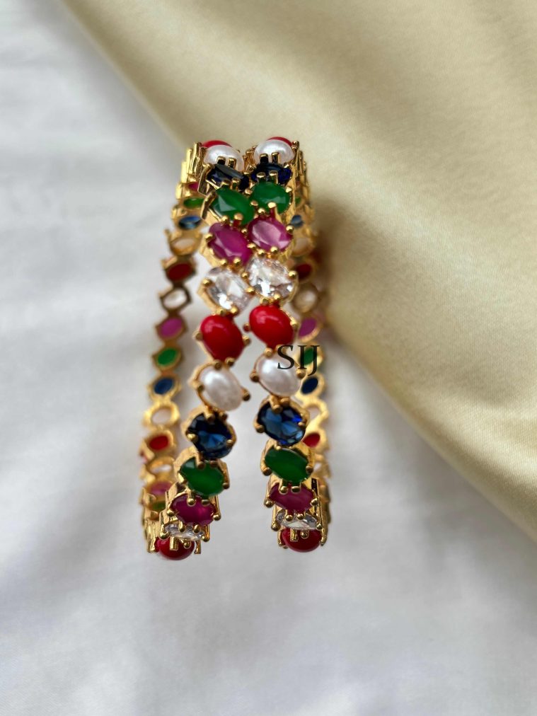 Navratna Stone Bangles SPAIB02420