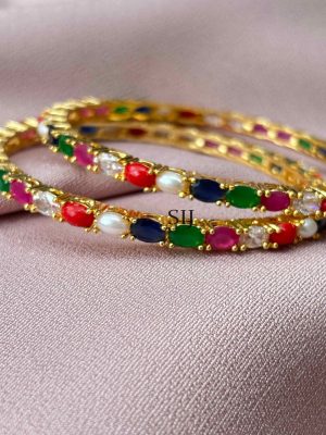 Navratna Stone Bangles SPAIB02421