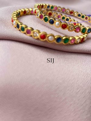 Navratna Stone Bangles SPAIB02422