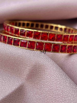 Ruby Stone Bangles SPAIB02423