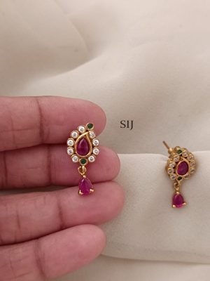 Ruby Stone Earrings ARJIE02480