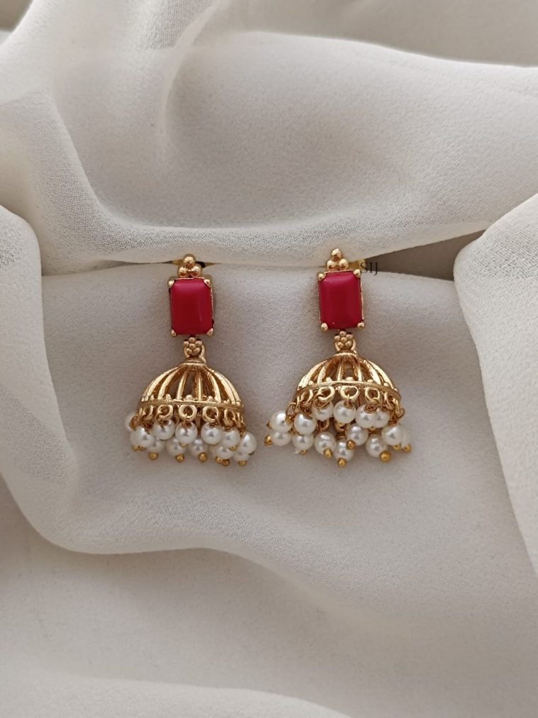 Coral Jhumkas ARJIE02490