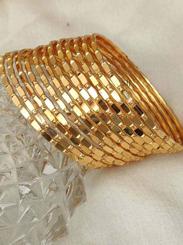 Set of 12 Gold Replica Bangles DHEIB02496