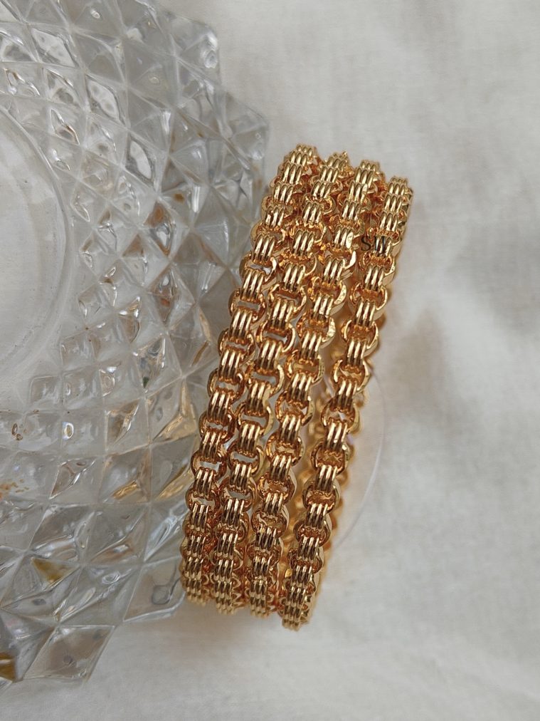 Gold Plated Bangles DHEIB02503