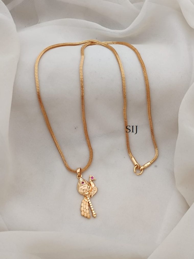 Peacock Vel Dollar Chain ARJIPC02510