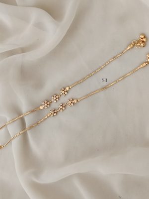 White Stone Anklets ARJIAN02536