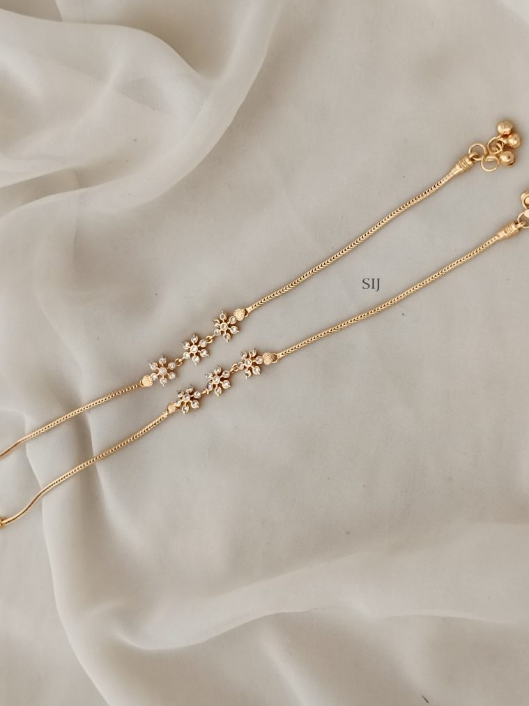 White Stone Anklets ARJIAN02536