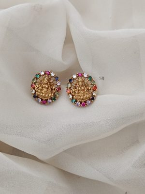 Lakshmi Navaratna Stud Earrings ARJIE02539