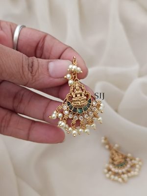 Lakshmi Kemp Pearl Hook Drop EarringsARJIE02547