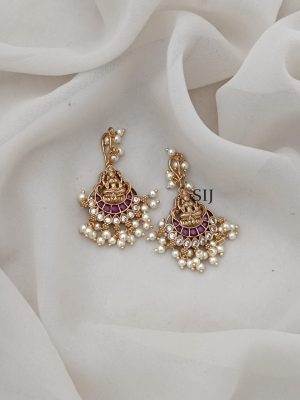 Lakshmi Kemp Pearl Hook Drop Earrings ARJIE02548