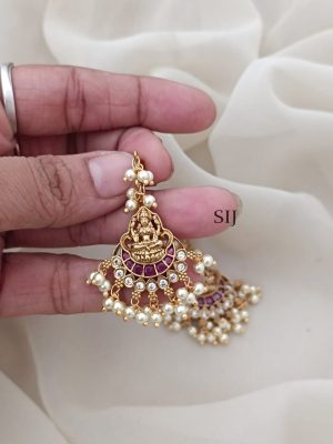 Lakshmi Kemp Pearl Hook Drop Earrings ARJIE02548