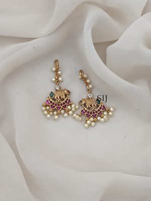 Kemp Pearl Hook Drop Earrings ARJIE02549