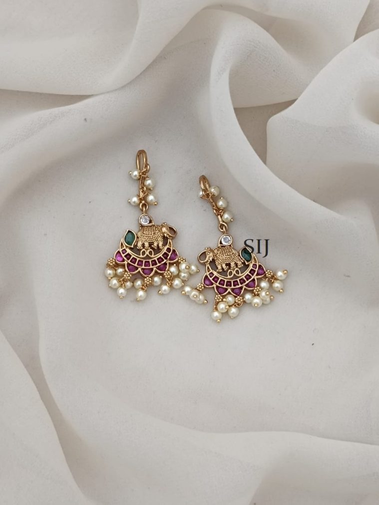 Kemp Pearl Hook Drop Earrings ARJIE02549