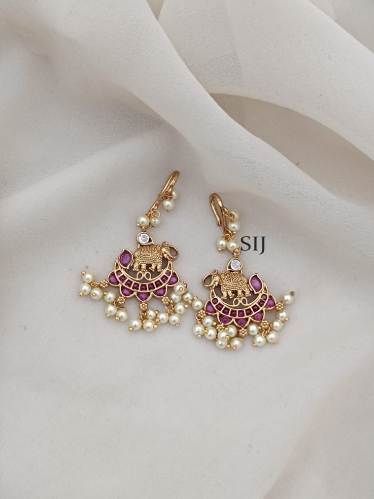 Kemp Pearl Hook Drop Earrings ARJIE02550