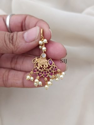 Kemp Pearl Hook Drop Earrings ARJIE02550