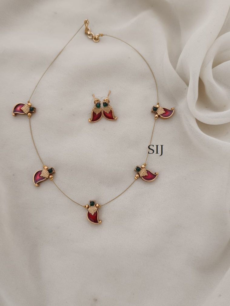 Kerala Palakka Invisible Necklace ARJIN02557