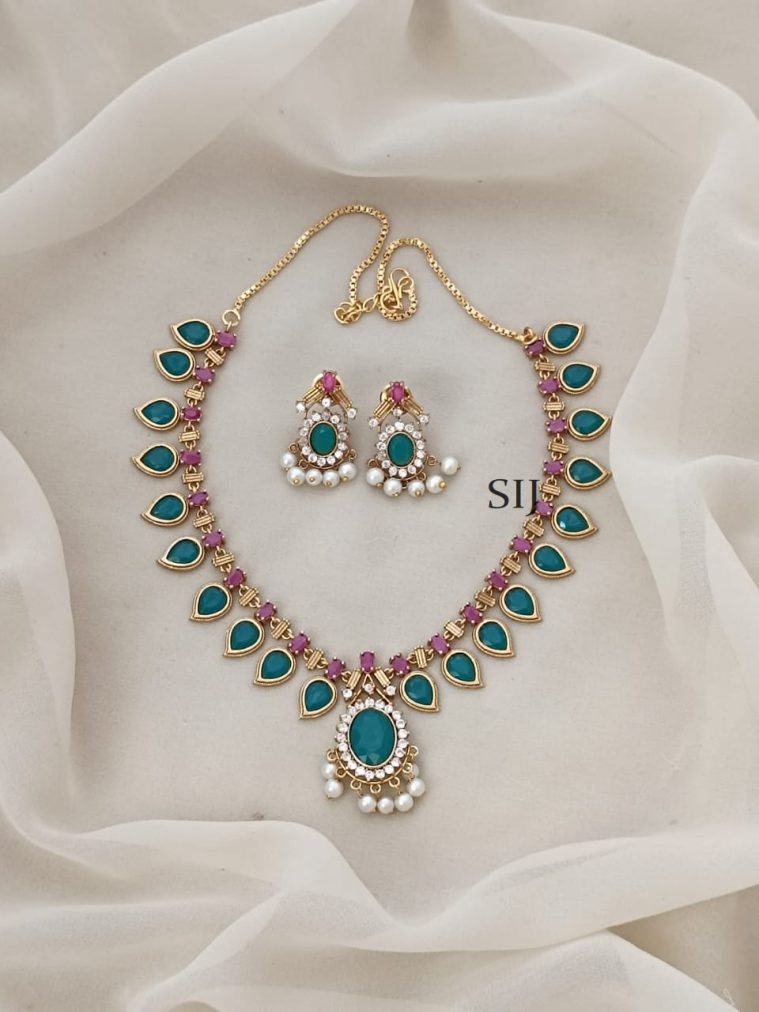 Stone Palakka Necklace ARJIN02558