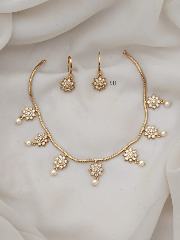 White Stone Necklace ARJIN02570