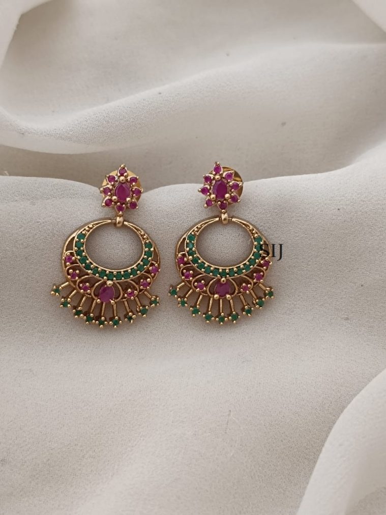 Chand Bali Stone Earrings ARJIE02572