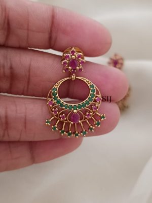 Chand Bali Stone Earrings ARJIE02572