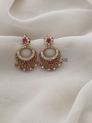 Chand Bali Stone Earrings ARJIE02574