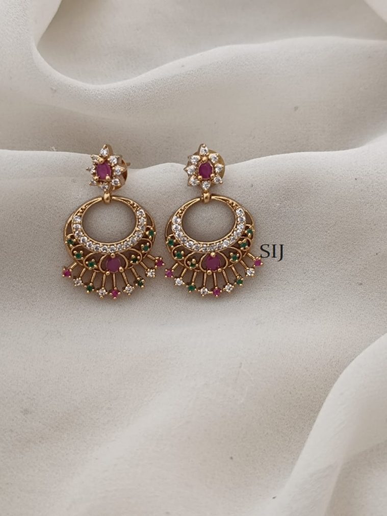 Chand Bali Stone Earrings ARJIE02574