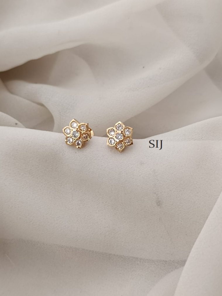 6 Stone Screw Back Stud Earrings ARJIE02580