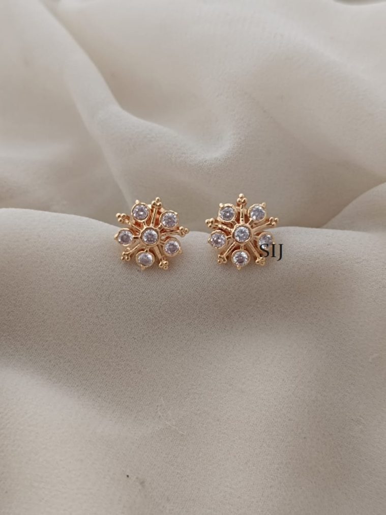 5 Stone Screw Back Stud Earrings ARJIE02582