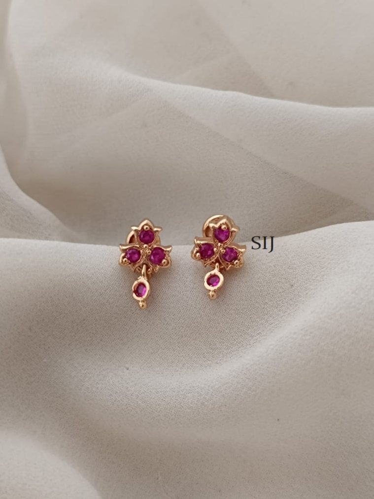Stone Screw Back Stud Earrings ARJIE02586