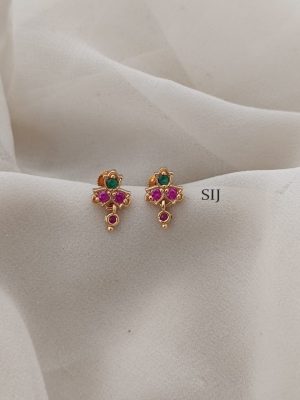 Stone Screw Back Stud Earrings ARJIE02588