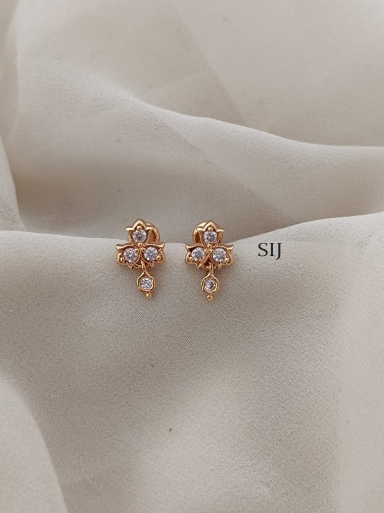 Stone Screw Back Stud Earrings ARJIE02589