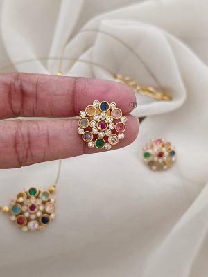 Navaratna Invisible Necklace ARJIN02613