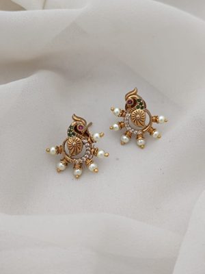 Peacock Stud Earrings ARJIE02618