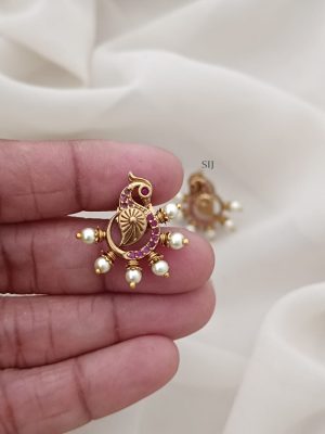 Peacock Stud Earrings ARJIE02620