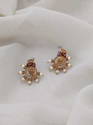 Peacock Stud Earrings ARJIE02621