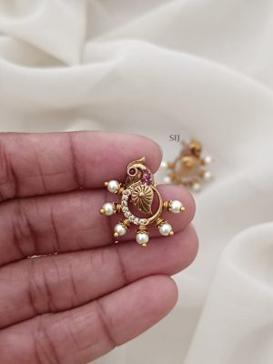 Peacock Stud Earrings ARJIE02621