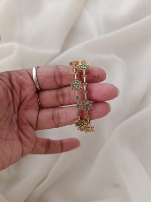 Green Stone Bangles ARJIB02623