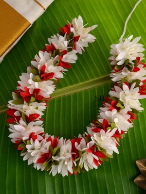 Reusable 16 Inches Red Kadambam Pichi Flower String
